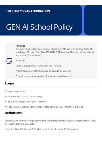 CRF GEN AI Example School Policy