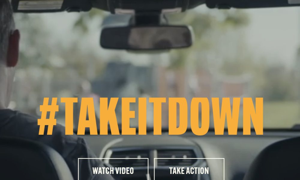 Article image for #TAKEITDOWN